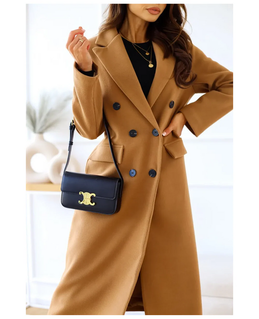 Double-Breasted Long Coat