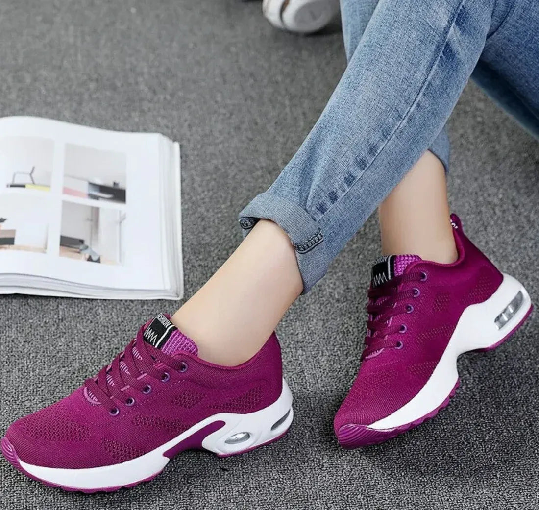 Mesh Lace-Up Sneakers