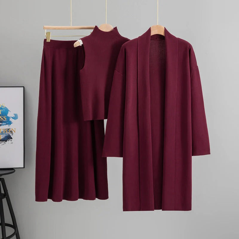 Three-Piece Knit Set