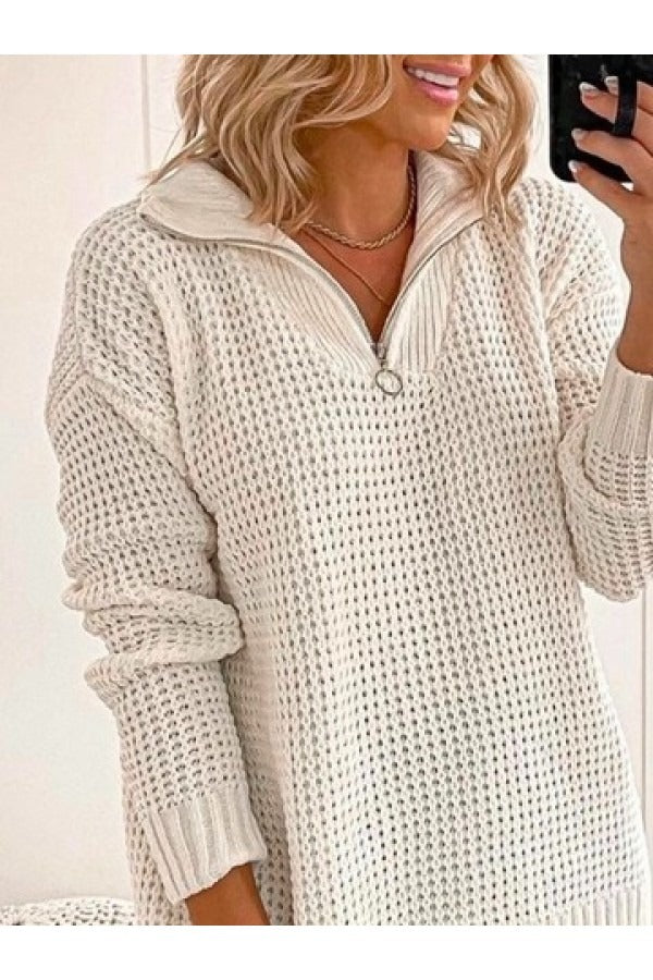 Fall Half-Zip Sweater