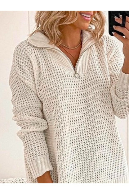 Fall Half-Zip Sweater