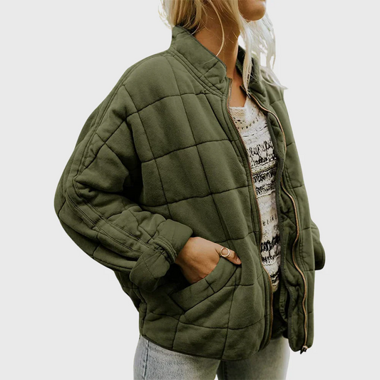 Fall Quilted Zip Jacket