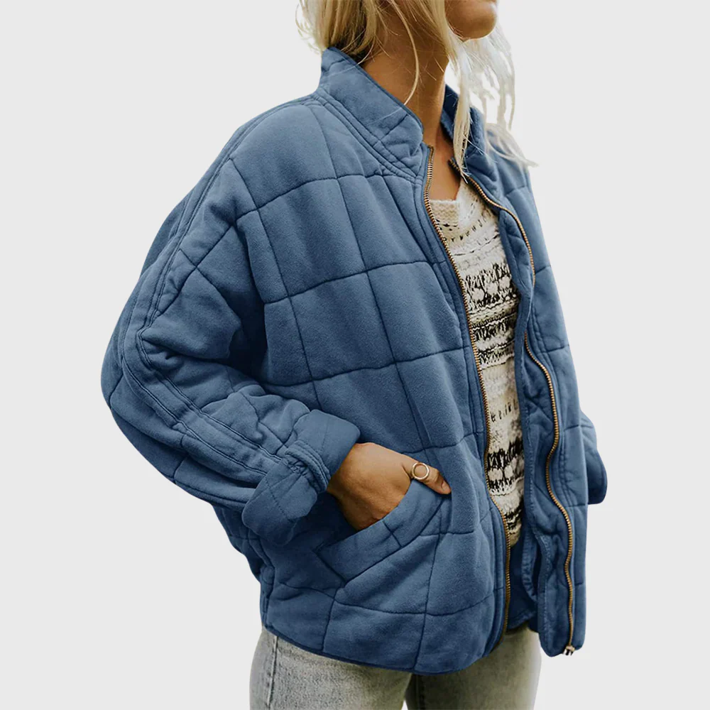 Fall Quilted Zip Jacket