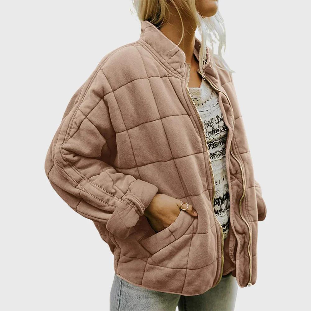 Fall Quilted Zip Jacket