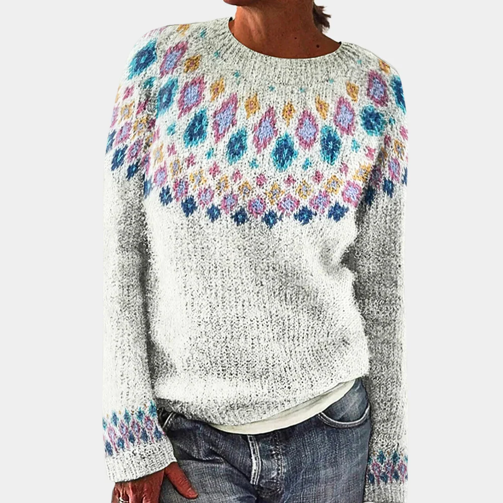 Fall Brushed Yoke Sweater