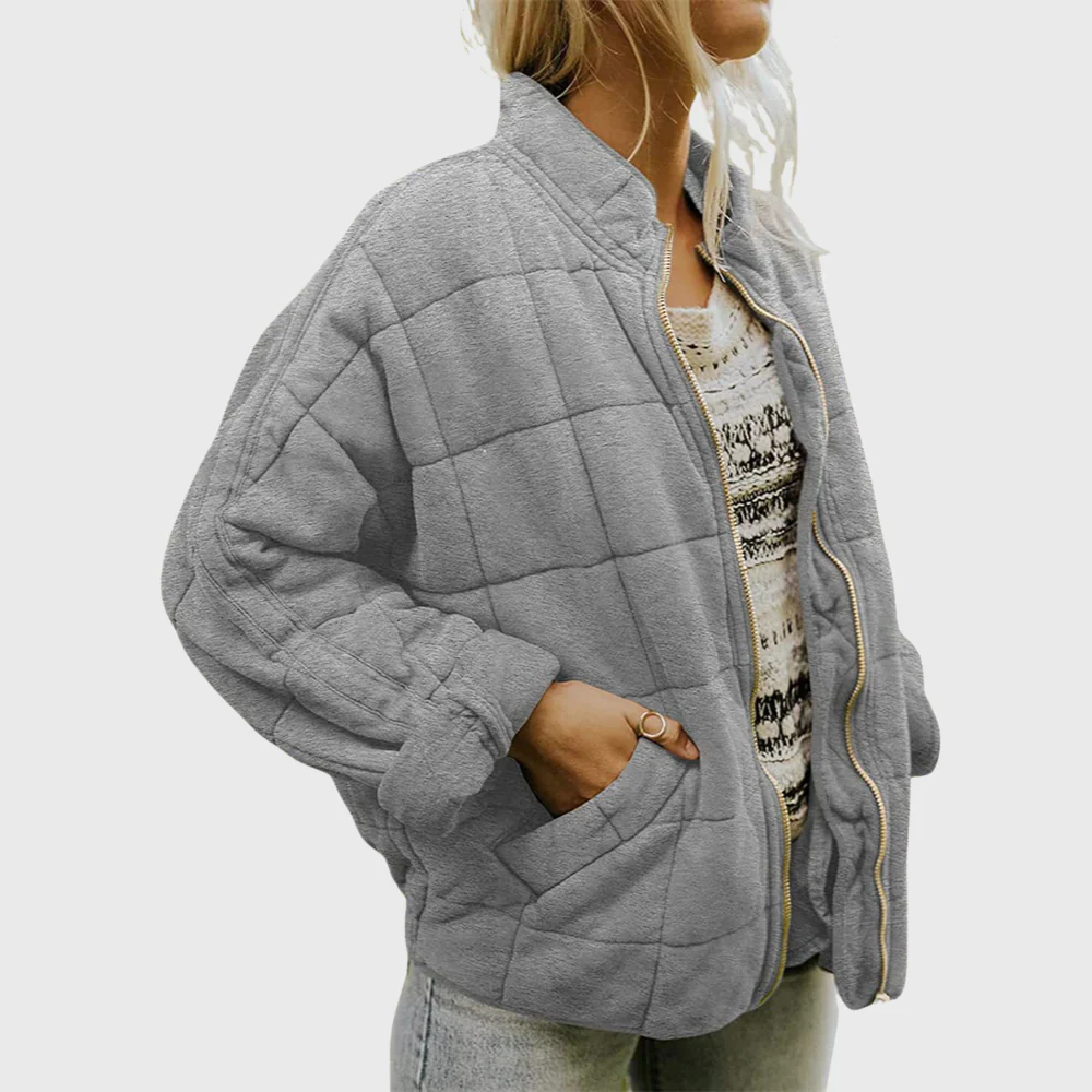 Fall Quilted Zip Jacket