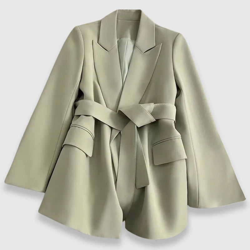 Fall Belted Blazer Coat