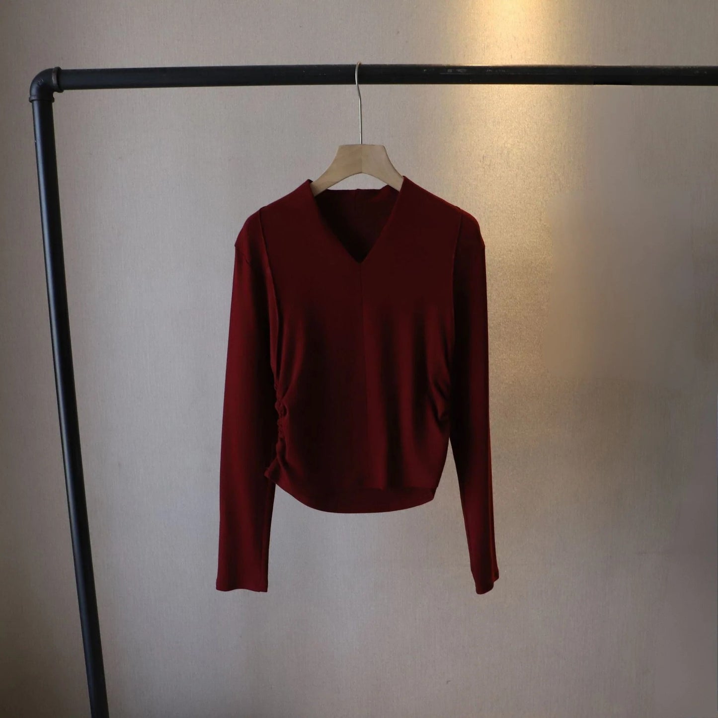 V-Neck Long-Sleeve Top
