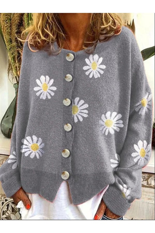 Daisy Button Cardigan
