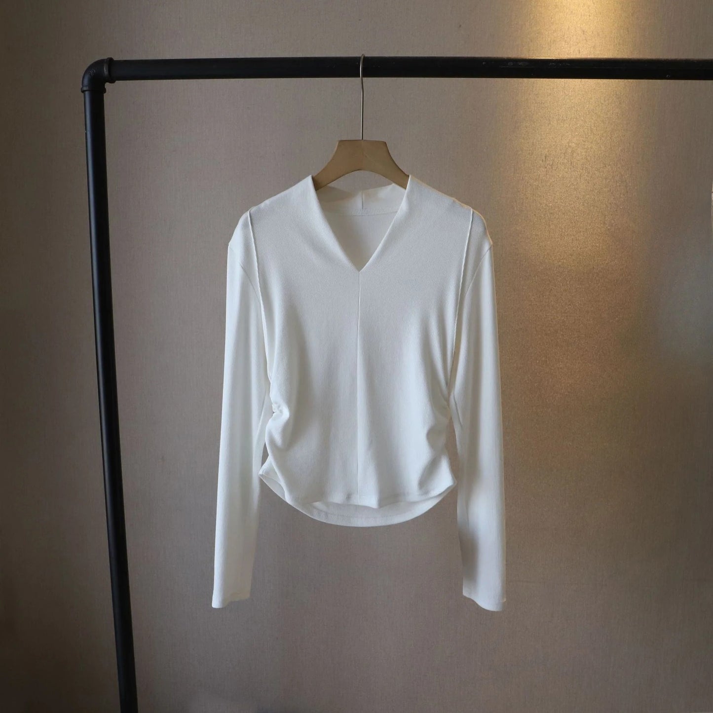 V-Neck Long-Sleeve Top