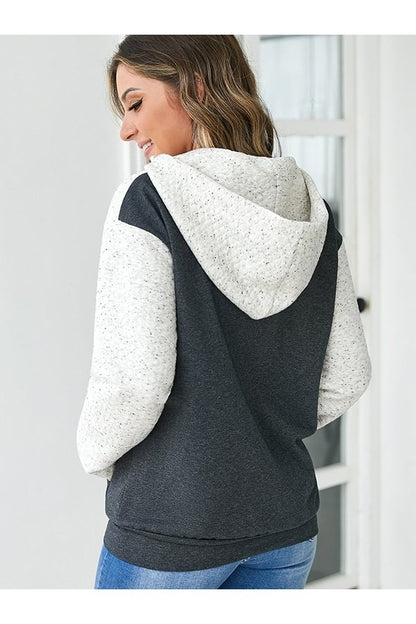 Fall Speckled Zip Hoodie
