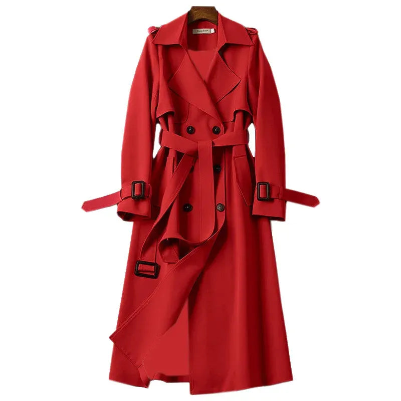 Fall Double-Breasted Trench Coat