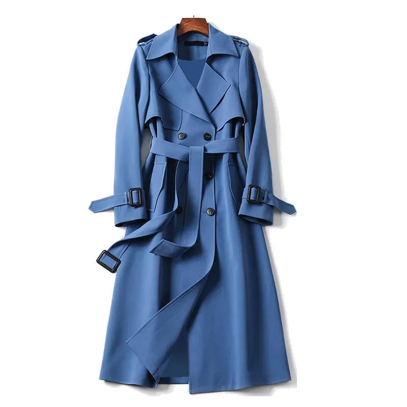 Fall Double-Breasted Trench Coat