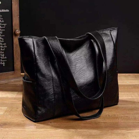 Structured Black Tote