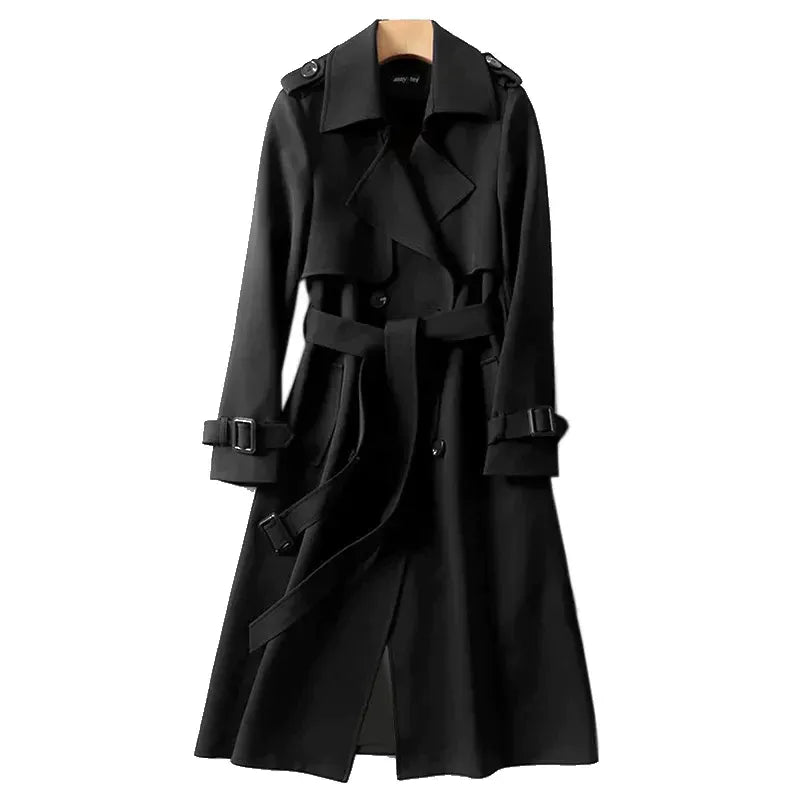 Fall Double-Breasted Trench Coat