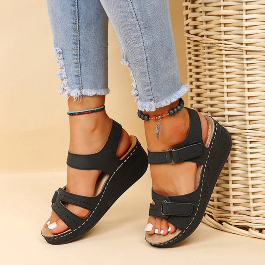 Double Strap Platform Sandals