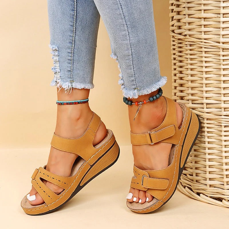 Double Strap Platform Sandals