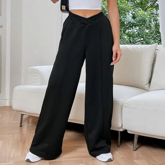 V-Waist Relaxed Trousers
