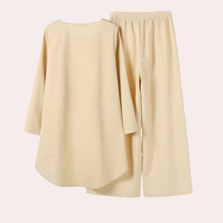Draped Two-Piece Set