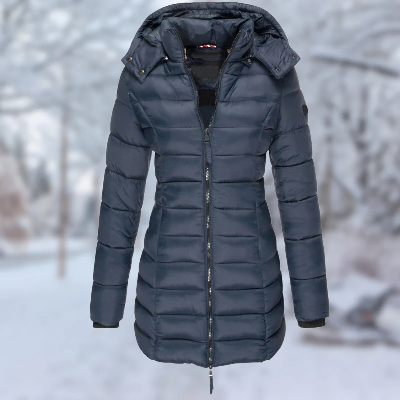 Fall Quilted Hooded Coat