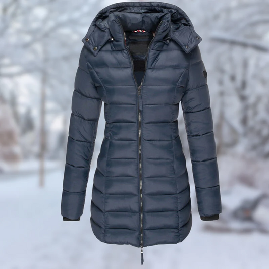 Fall Quilted Hooded Coat