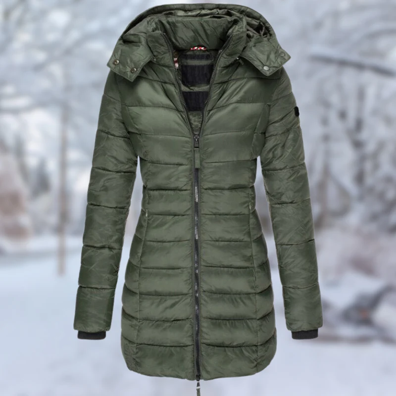 Fall Quilted Hooded Coat