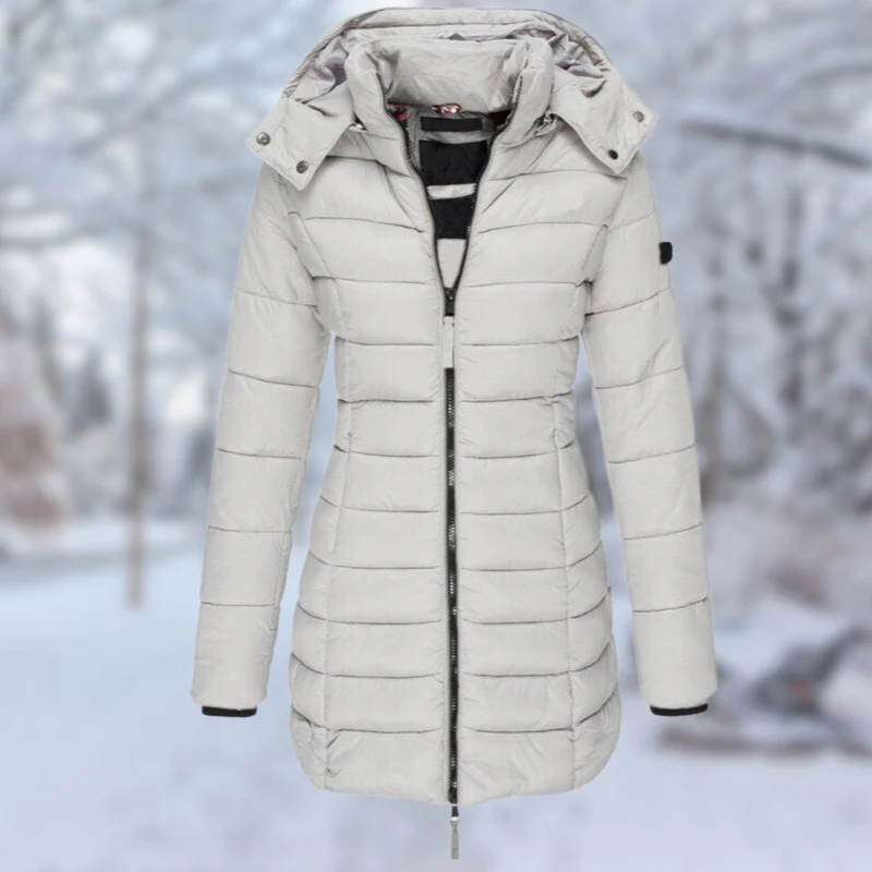 Fall Quilted Hooded Coat