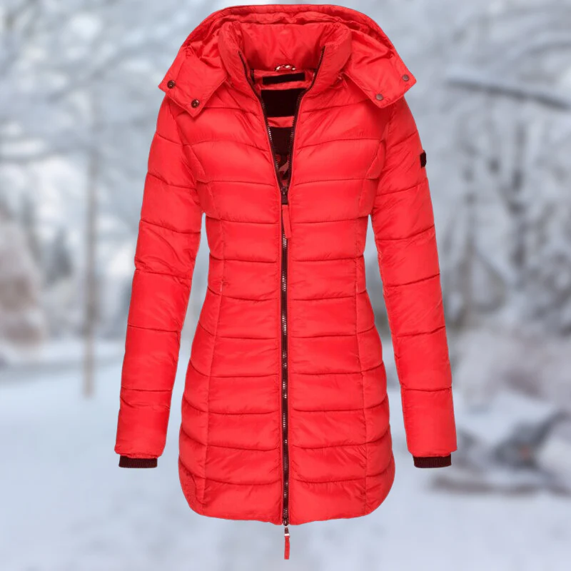 Fall Quilted Hooded Coat