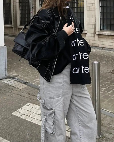 Fall Oversized Zip Jacket