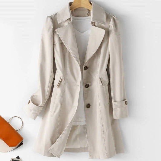 Fall Single-Breasted Trench Coat