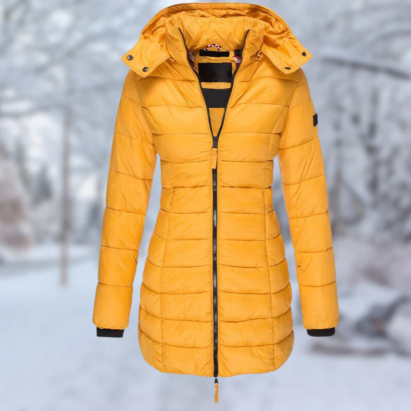 Fall Quilted Hooded Coat