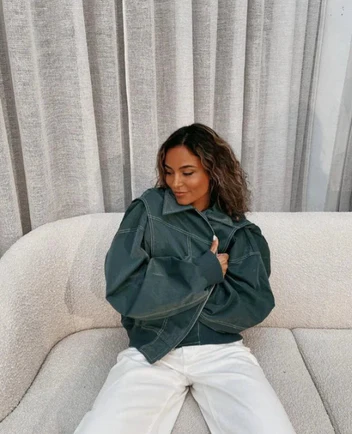 Fall Oversized Zip Jacket