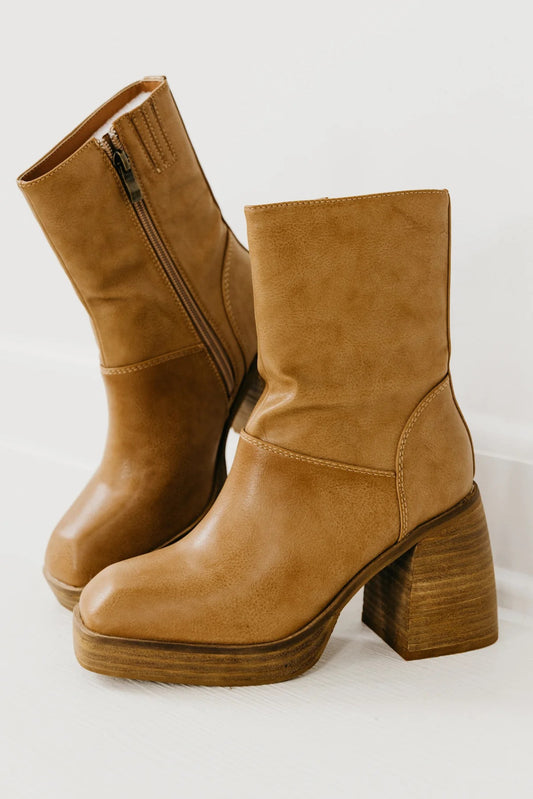 Fall Block Heel Mid Boots