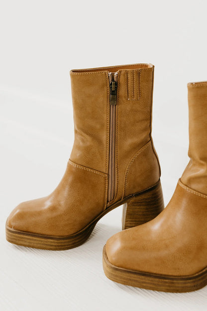 Fall Block Heel Mid Boots