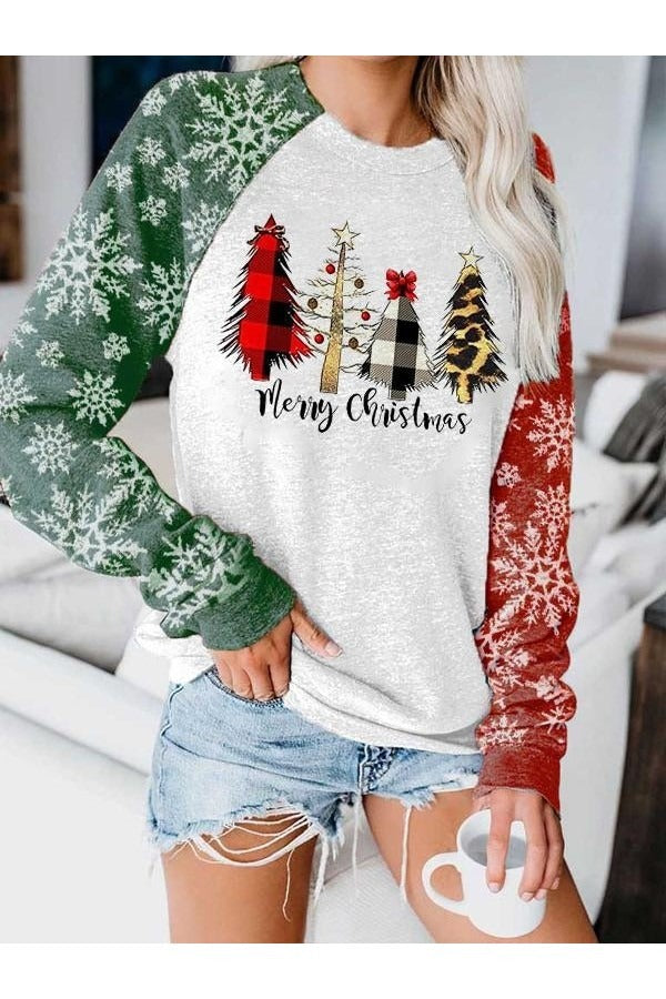 Plaid Tree Holiday Sweatshirt