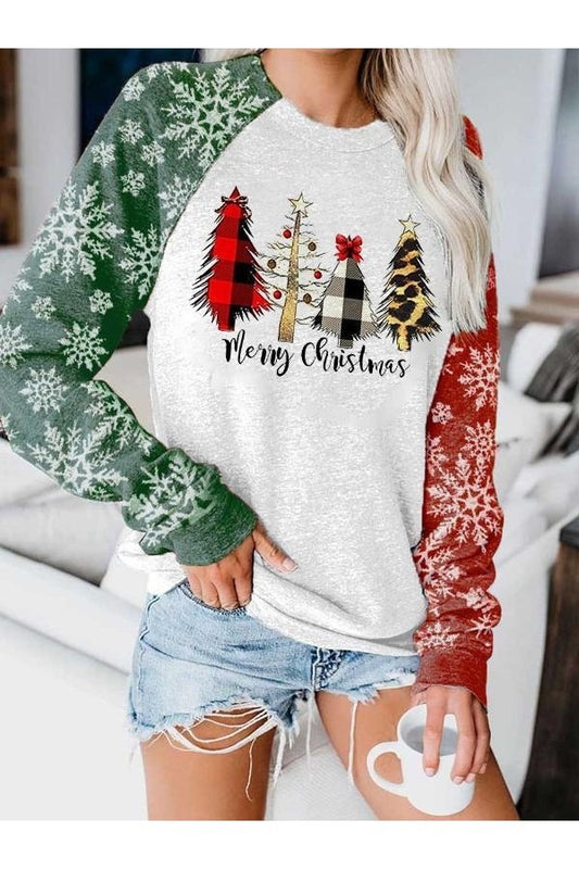 Plaid Tree Holiday Sweatshirt