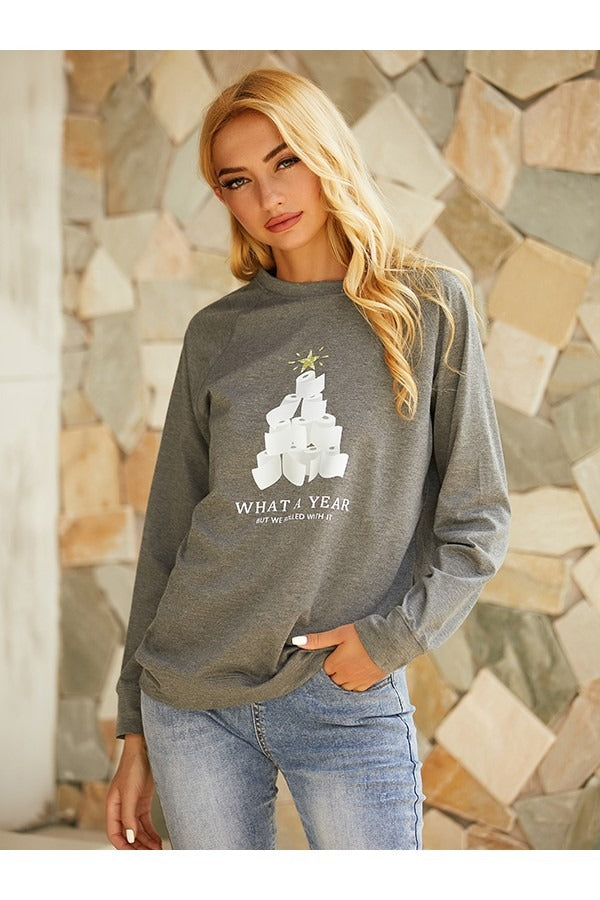 Fall Graphic Print Sweatshirt