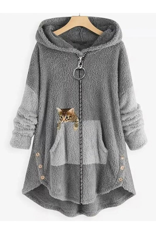 Fall Hooded Fleece Jacket