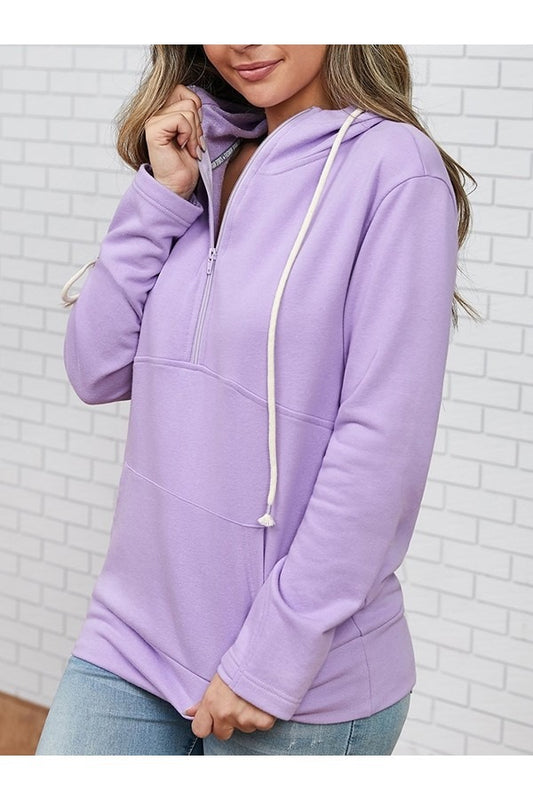Fall Zip Front Hoodie