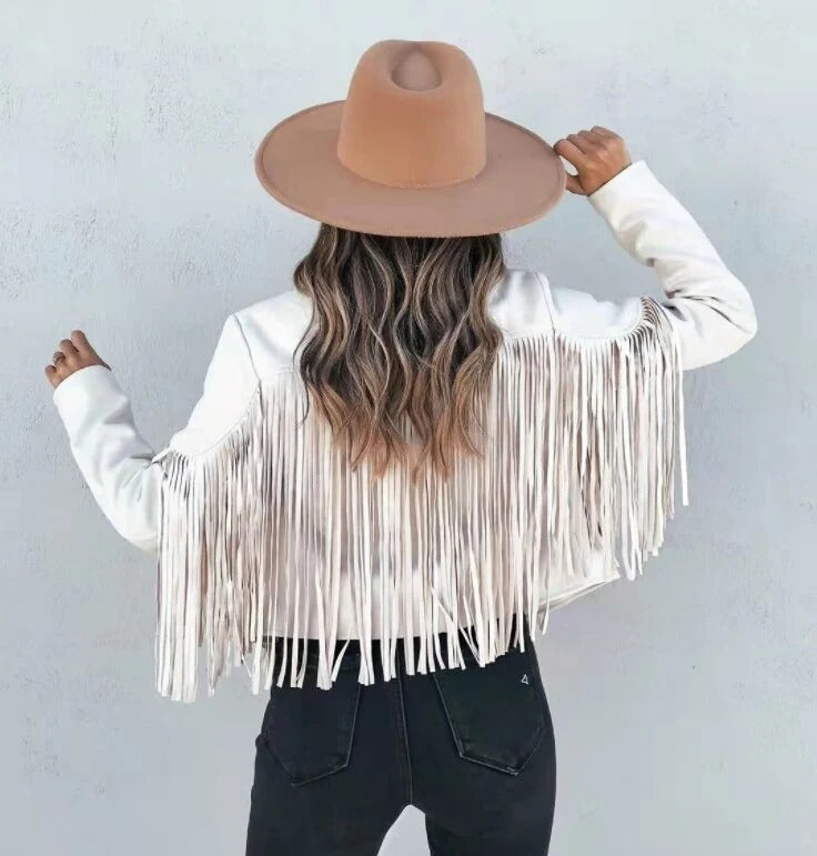 Fall Fringe Cropped Jacket