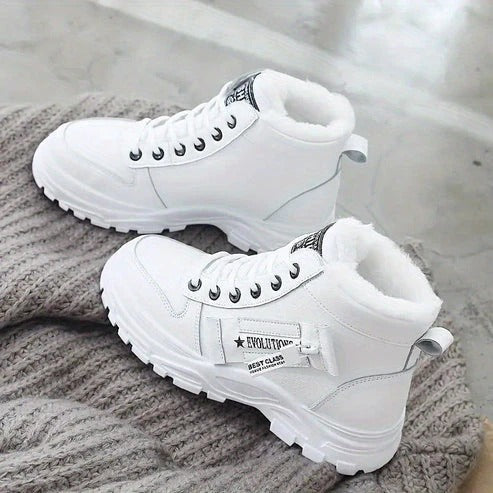 Fall Shearling-Lined Utility Boots