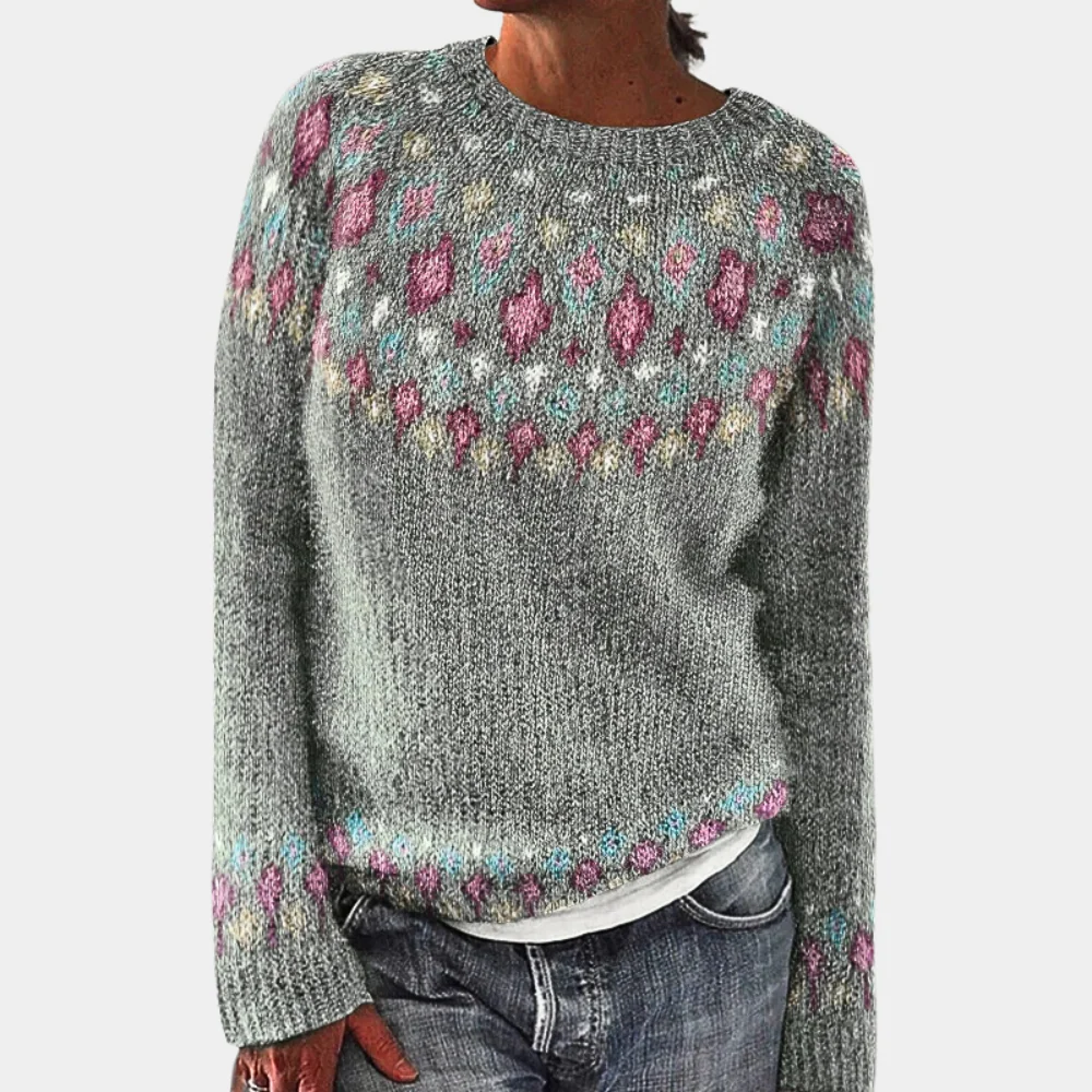 Fall Brushed Yoke Sweater