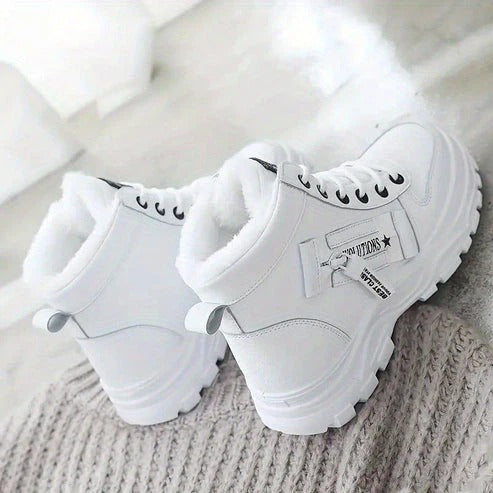 Fall Shearling-Lined Utility Boots