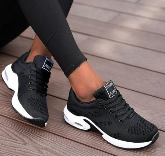 Mesh Lace-Up Sneakers