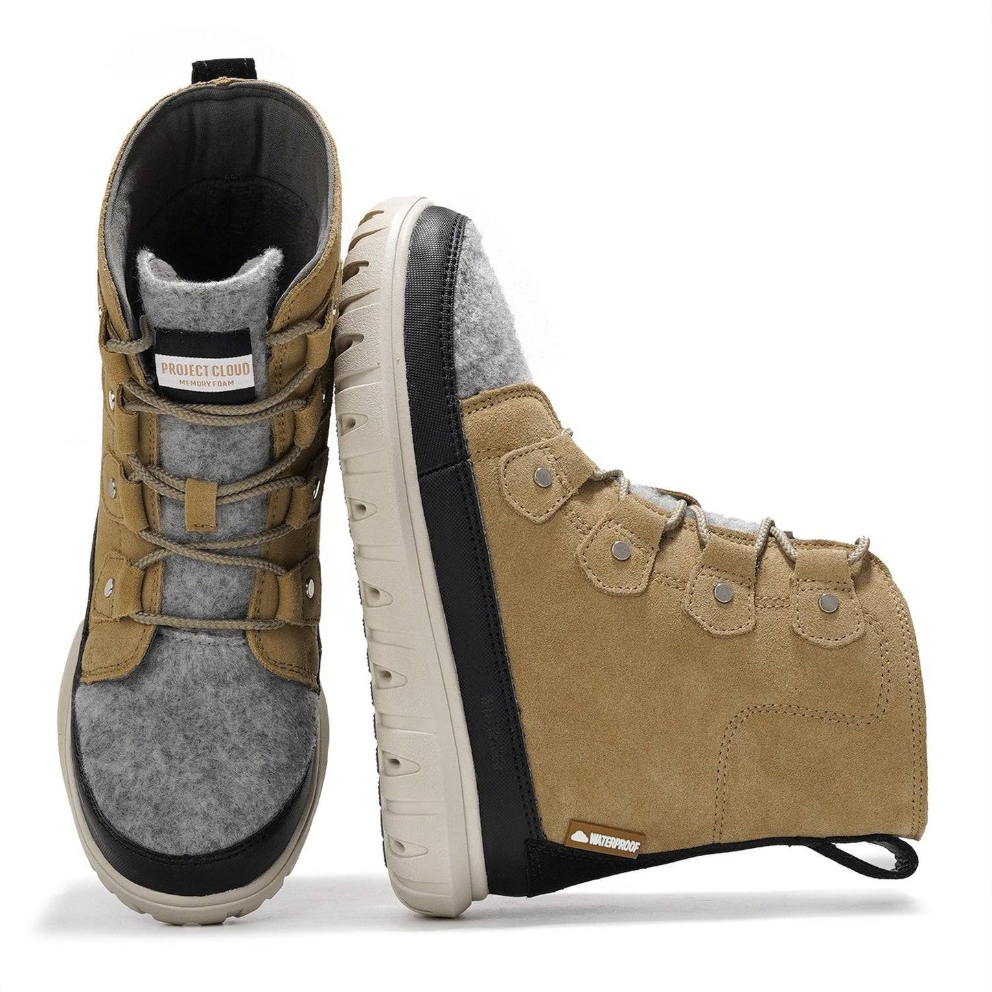 Fall Mixed Material Boots