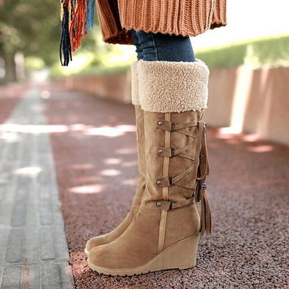 Wedge Knee-High Boots