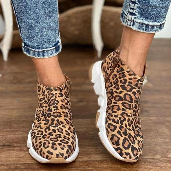 Fall Contrast-Sole Ankle Boots