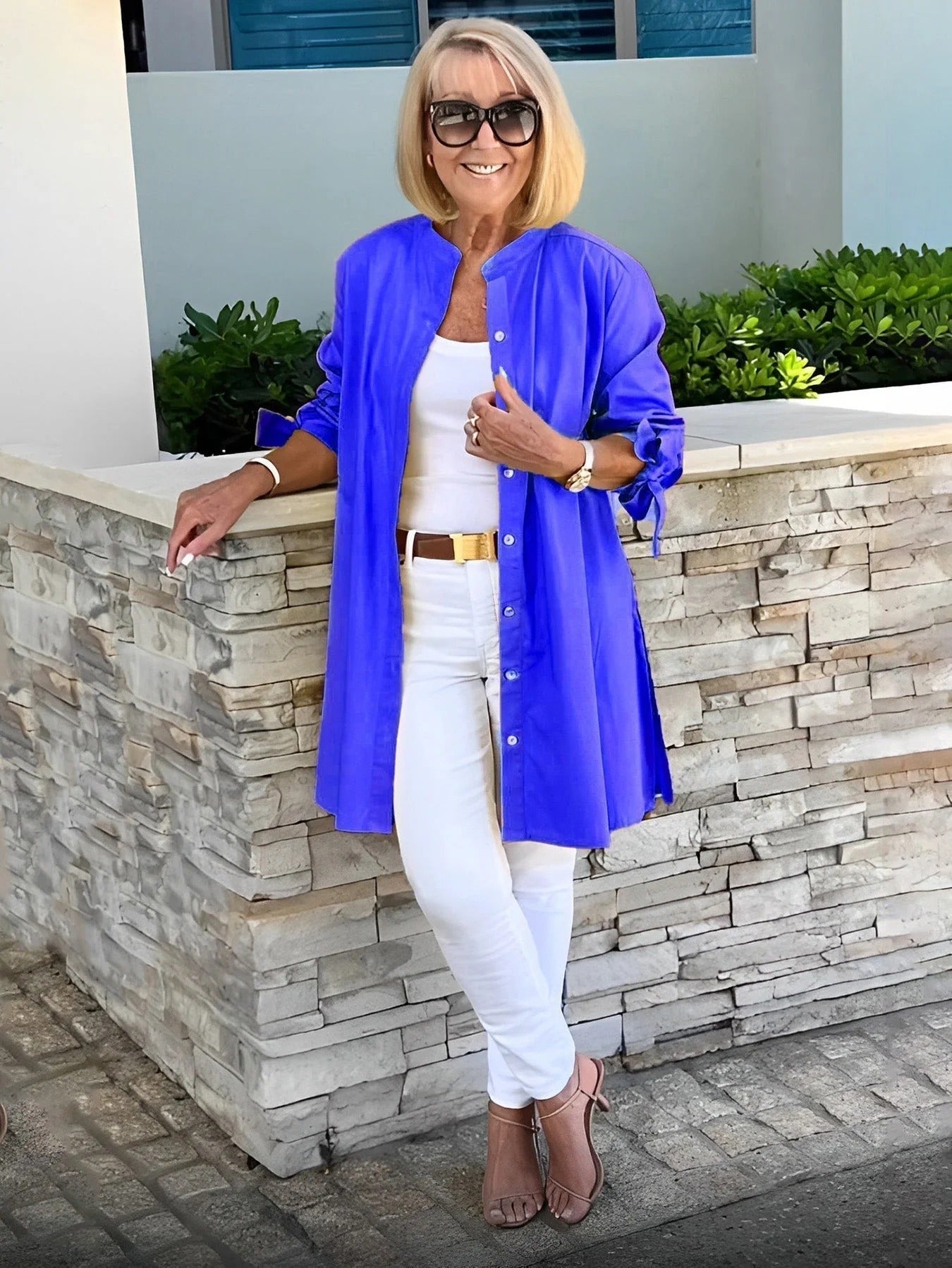 Button-Up Swing Tunic