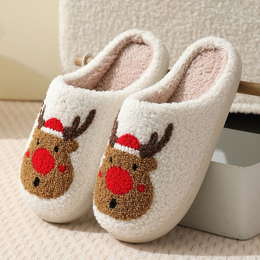 Reindeer Face Slippers