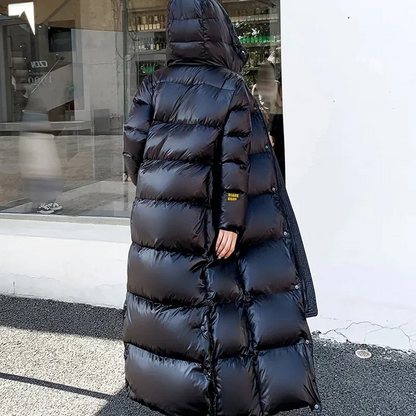 Fall Hooded Longline Puffer Coat